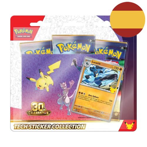 -EN STOCK- BLISTER 3 SOBRES TECH STICKER POKEMON (Aleatorio)