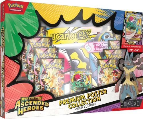 -EN STOCK- Mega Lucario Premium Poster Collection (Español) Pokémon TCG