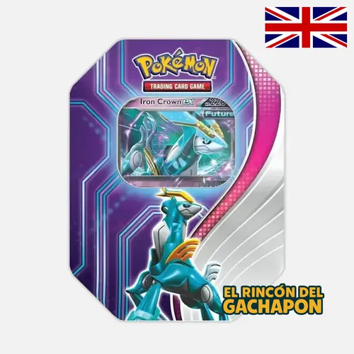 -AGOTADO- Pokémon TCG Paradox Destinies Iron Crown ex Tin - Lata Edición Europea
