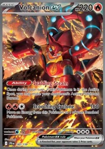 Volcanion ex JTG 182 – Pokémon TCG (Edición Española, Carta Suelta)