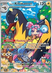 Kilowattrel de e-Nigma JTG 163 – Pokémon TCG (Edición Española, Carta Suelta)