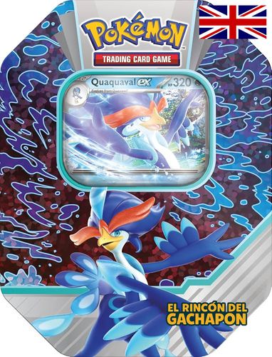 -AGOTADO- Pokémon TCG Paldea Partners Tin Quaquaval ex Inglés
