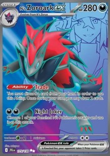 Zoroark ex de N JTG 175 – Pokémon TCG (Edición Española, Carta Suelta)